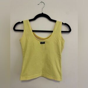 KAS athletic department yellow branded athletic tank top fits like small